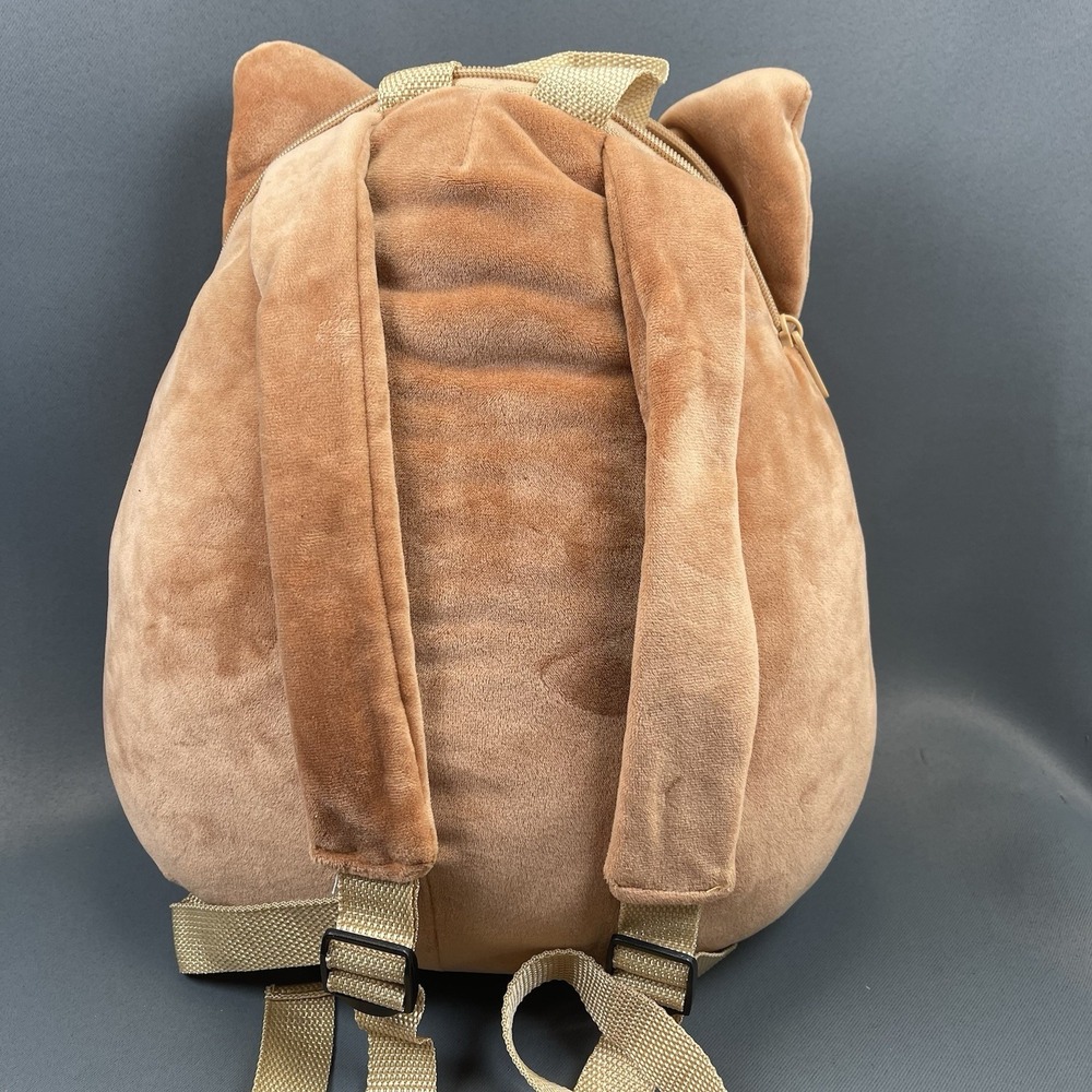 Squishmallow BackPack 12" Boba Tea Regina Corgi Brown & White Dog - Picture 6 of 16